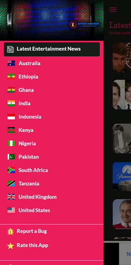 Entertainment Insider News app screen shot